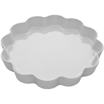 MOULE À TARTE ROND BLANC 11,5CM EN PORCELAINE - PILLIVUYT - COLLECTION GÉNÉRALE