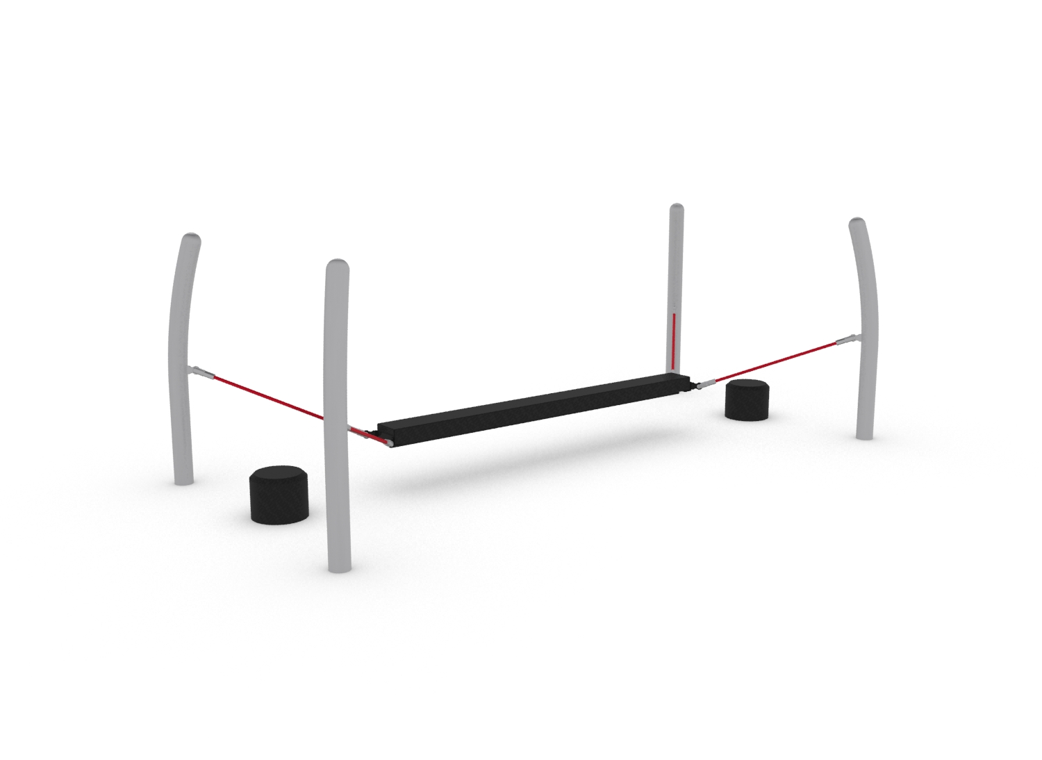 Parcours sportif pour enfants NRG Cape Horn - réf 8079868 - HAGS - Rouge - Scellement béton_0