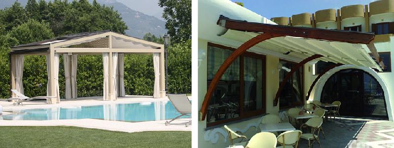 Pergolas bioclimatiques B-200 - Lames aluminium orientables - Coloris blanc et anthracite_0