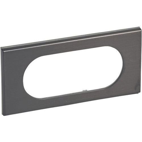 PLAQUE CÉLIANE 4 À 5 MODULES FINITION BLACK NICKEL - LEGRAND