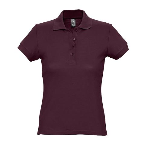 POLO PERSONNALISABLE FEMME EN COTON BORDEAUX