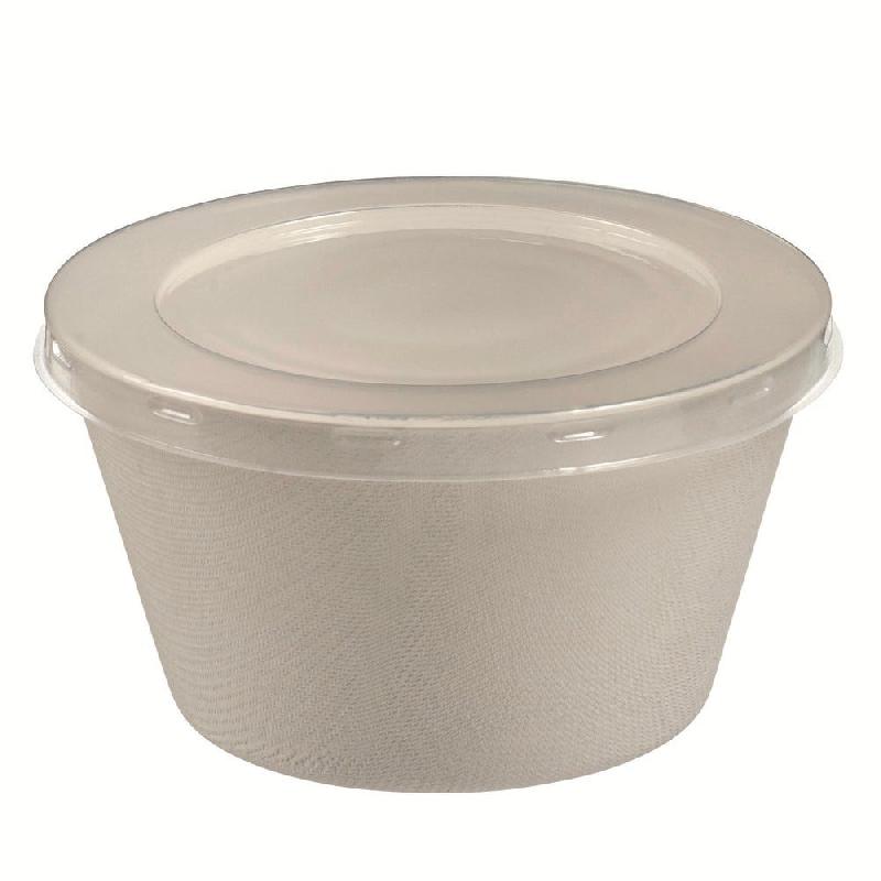 Pot Authentik (couvercle non inclus) bagasse blanche 475ml - par 240_0