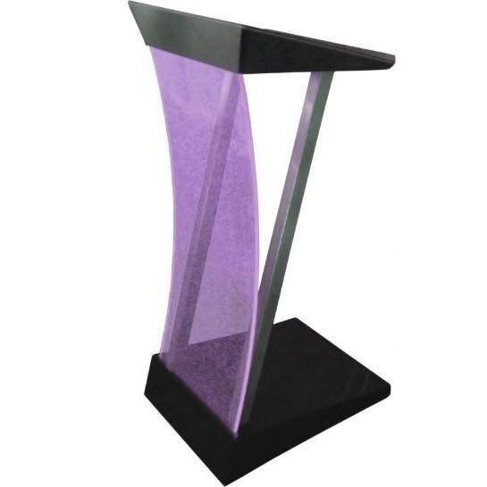 Pupitre en acier inoxydable Arc-LED - couleur au choix - Bravour®_0