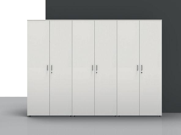 Armoire haute portes battantes Bulmin en mélaminé_0
