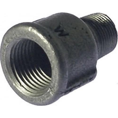 RÉDUCTION FONTE FEMELLE RÉDUIT MÂLE Ø 26/34 Ø 15/21 NOIR CODITAL