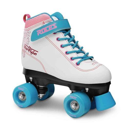 ROLLER QUAD - ROCES - MOVIDA ART - BLANC/VIOLET/BLEU