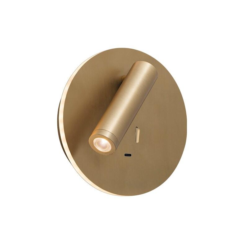ROSSINI ILLUMINAZIONE My Way - Applique Led Orientable 9W Avec Port Usb, Lumière 3000K, Bronze, Design Moderne En Aluminium - Groupe Rossini - bronze_0