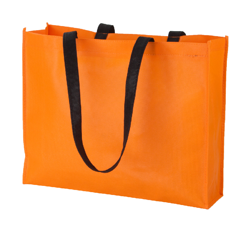 Sac shopping publicitaire en intissé - anses longues - 90 g/m² - couleur orange_0
