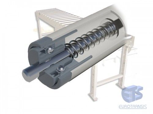 Série EM-50 - Rouleaux pour vrac - Eurotransis ETS - Embout AISI-303 (pour tube Ø12) - Rouleaux libres à embouts thermoplastiques_0