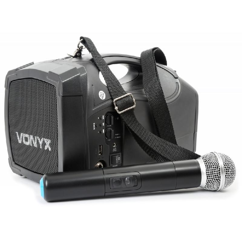 Sono portable Skytec ST-010 - 30 Watts RMS, USB, microphone sans fil, batterie intégrée_0