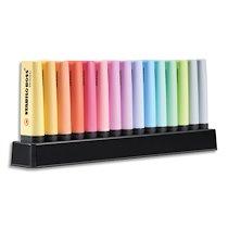 SET DE BUREAU DE 15 SURLIGNEURS ORIGINAL BOSS ORIGINAL PASTEL