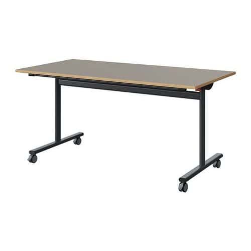 TABLE MALIBU RAB. 160X80 T6 DL ST ALAISÉ GRIS U727/GRIS 7016