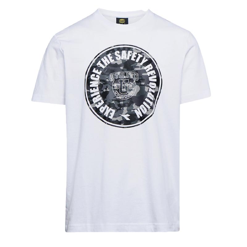 Tee-shirt de travail graphic organic à manches courtes blanc tm - diadora spa - 702.176914 - 746556_0
