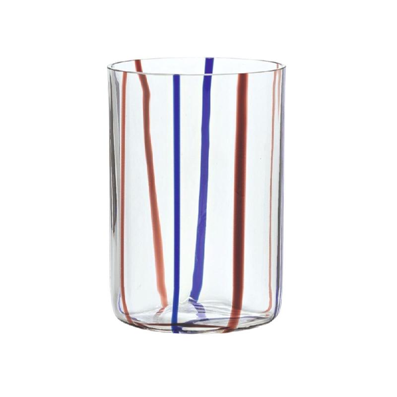 Verre Tirache Zafferano En Verre Borosilicate Bicolore Bleu Améthyste Boîte De 6 Pièces - bleu tr00105_0