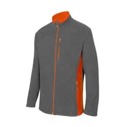 Veste polaire bicolore VELILLA gris|orange T.XL Velilla - XL polyester 8434455376205_0