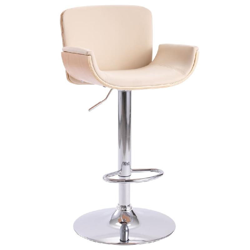 VidaXL Tabouret De Bar Crème Similicuir - beige 287377_0