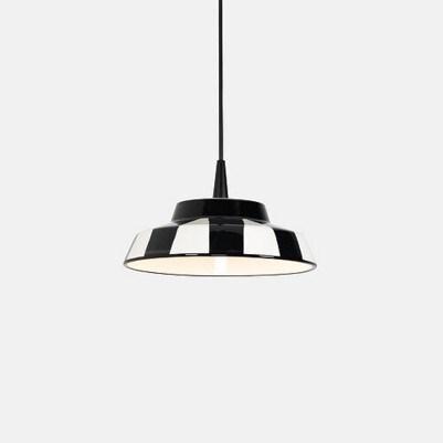 Zafferano Circus Suspension Led 8W 3000K Céramique Made In Italy Design Moderne À Rayures Diamètre 24 Cm Hauteur Réglable Jusqu'À 300 Cm Blanc -_0