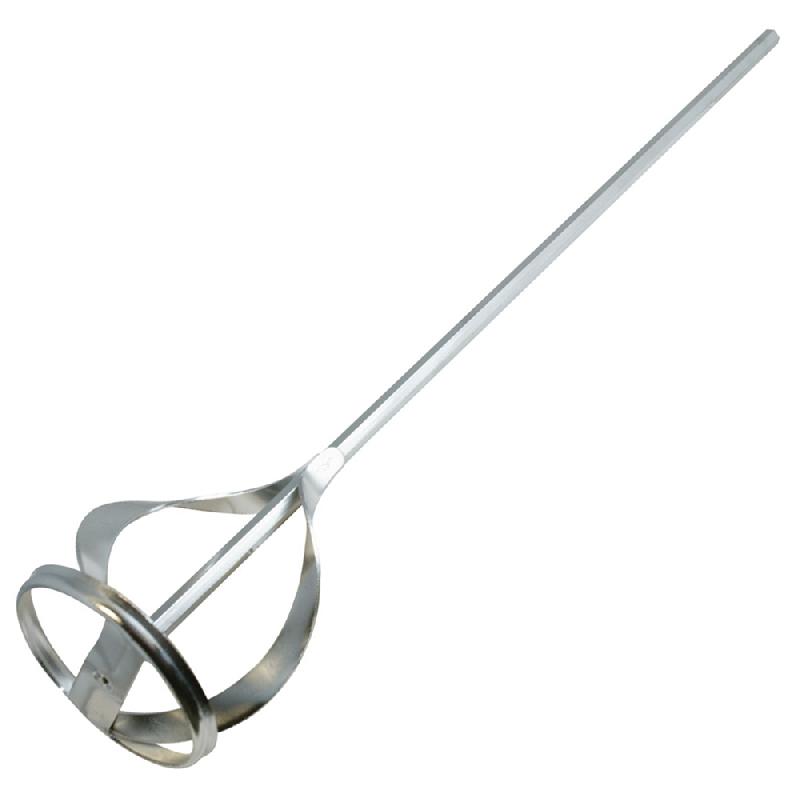 Pale de malaxeur galvanisée 60 x 430 mm Silverline 868687 - pour perceuse électrique, matériaux d'enduction_0