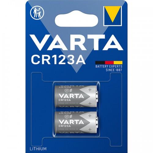 2 X PILE POUR APPAREILS PHOTO ET APPAREILS ÉLECTRONIQUES - CR123A 3V VARTA