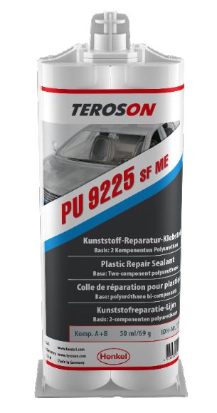 Adhésif de réparation polyuréthane bicomposant - TEROSON® PU 9225 SF ME DC50ML - Prise rapide et technologie MicroEmission™_0