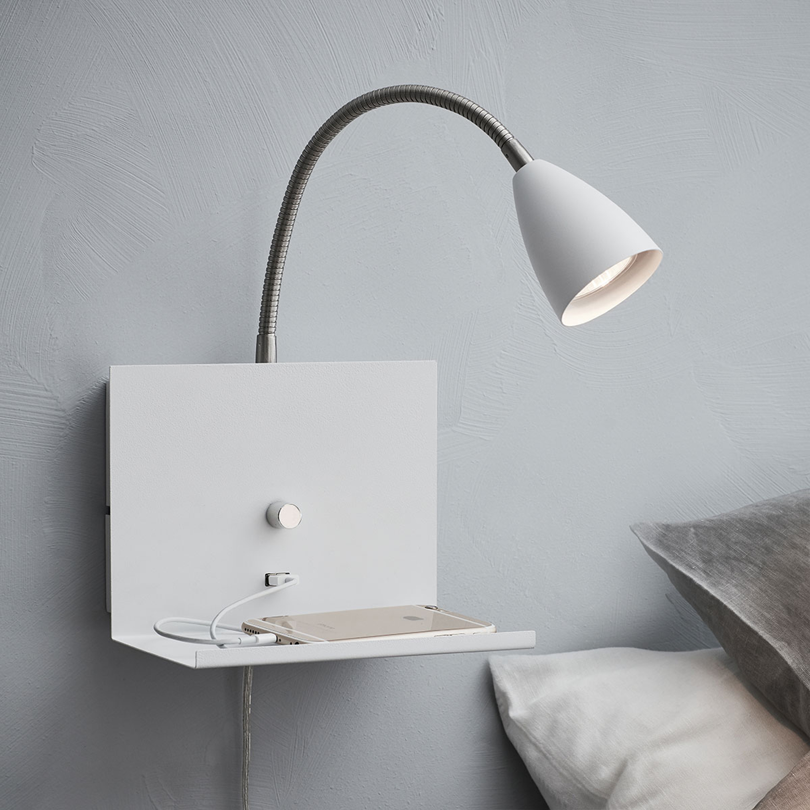 MARKSLÖJD APPLIQUE LOGI AVEC TABLETTE, BLANCHE