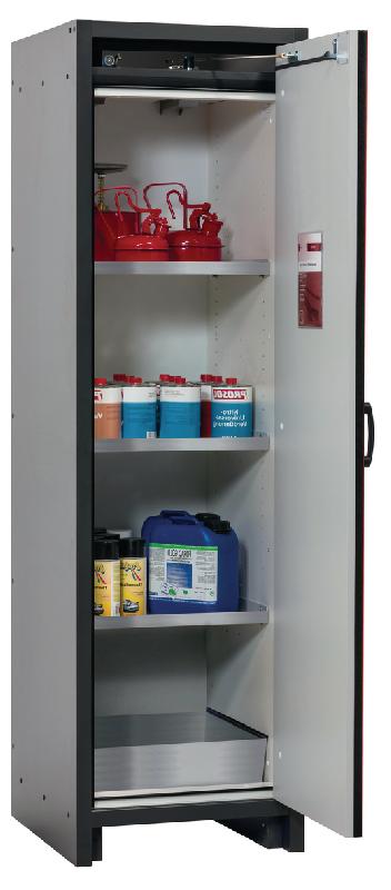 ARMOIRE SÉCURITÉ Q-CLASSIC-30 Q30.195.056.R GRIS/ROUGE - MANUTAN COLLECTIVITÉS