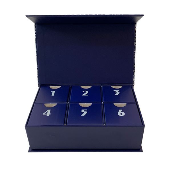 Boîte-cadeau chaude de timbre d'aluminium de luxe pour le calendrier de l'avent d'emballage de chocolat - am packaging company limited_0