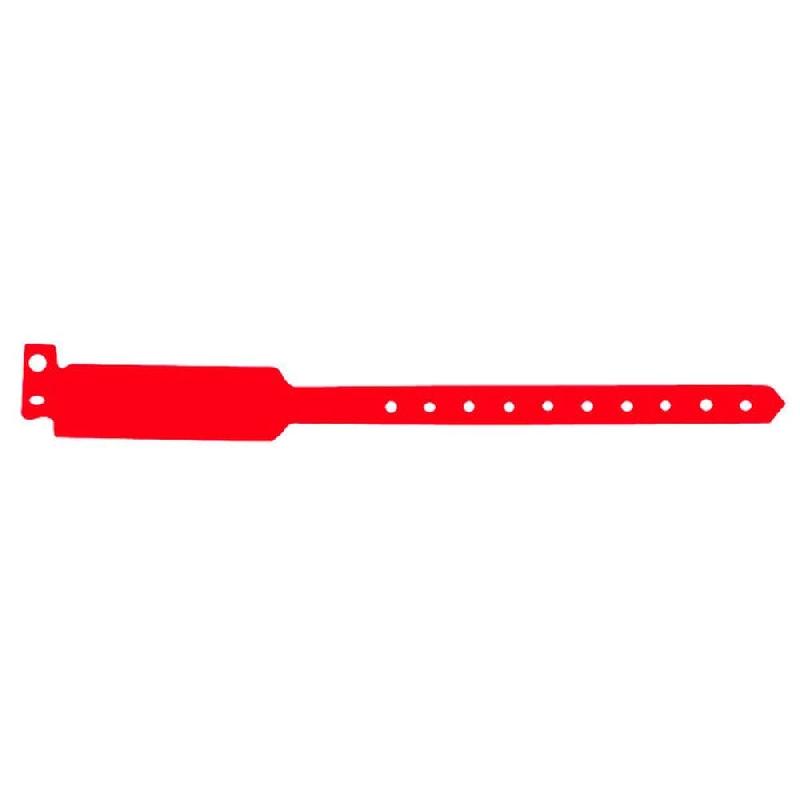 Bracelet inviolable 25 cm rouge PVC - par 100_0