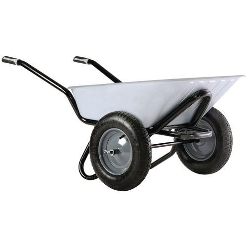 BROUETTE GALVANISEE CAP 90L 2 ROUES GONFLAB LES - HAEMMERLIN