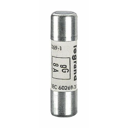 CARTOUCHE CYLINDRIQUE - FUSIBLE - 10X38 - SANS VOYANT - TYPE GG - 6A GG 500V LEGRAND