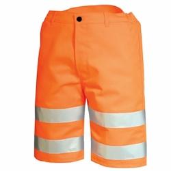 Cepovett - Bermuda de travail haute visibilité FLUO SAFE Orange Taille L - L 3184378727589_0