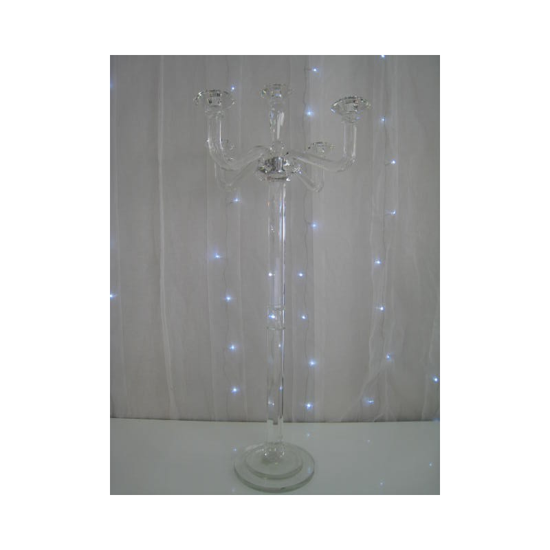 CHANDELIER À 5 BRANCHES EN CRISTAL 85 CM