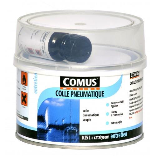 COLLE PNEUMATIQUE INCOLORE SANS TOLUÈNE - BICOMPOSANT - 0,25 L COMUS