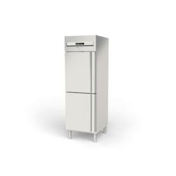 CORECO Armoire Cotes Emboutis 2 Portillons Gn2/1 - Isolation 75Mm - 680X860X2130 - Capacite 645L - Temperature -20C/-15C ACG-752-PF - Acier inoxydable_0