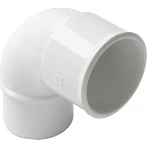 COUDE PVC BLANC 87°30 MÂLE / FEMELLE Ø 32 - CF8B NICOLL