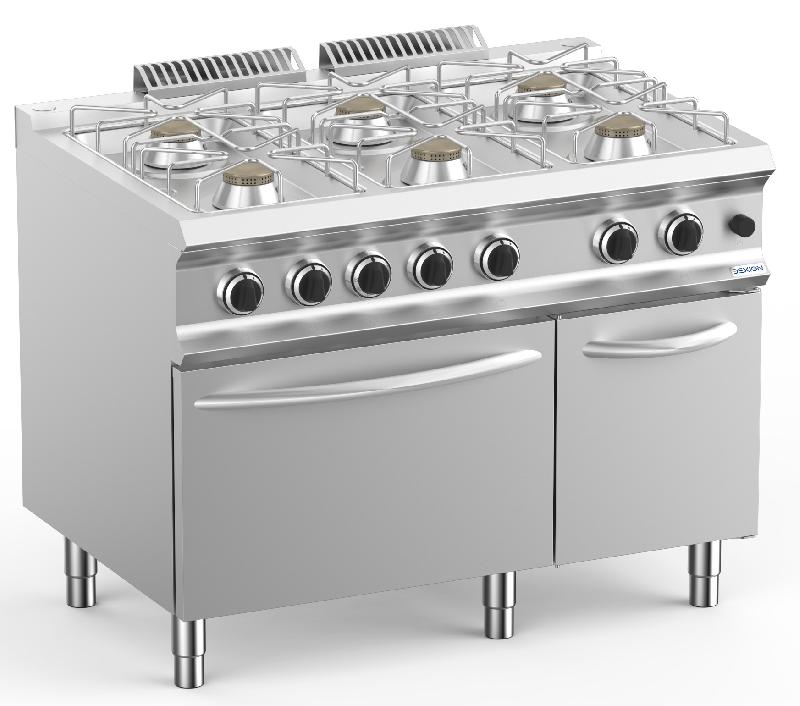 CUISINIÈRE À GAZ DEXION LUX 700 - 110/73 AVEC FOUR À GAZ - 48 KW