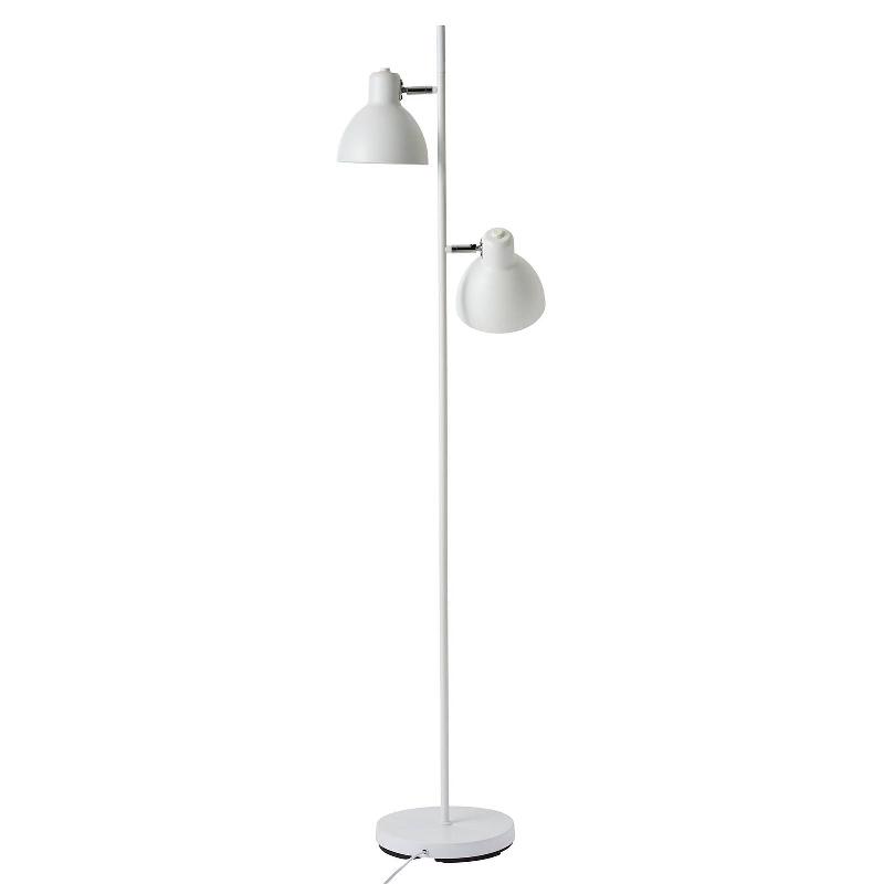 DYBERG LARSEN SKAGEN 2 LAMPADAIRE À 2 LAMPES BLANC