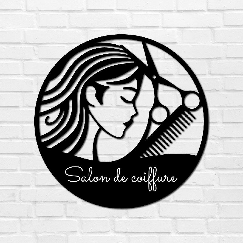 Enseigne salon de coiffure option LED - Rose Fuchsia_0