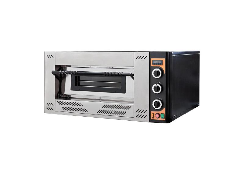 Four à pizza gaz GAS4 - 4 pizzas Ø 30 cm | Prismafood - Gaz Butane/Propane V - noir multi-matériau Gasline4FG_0