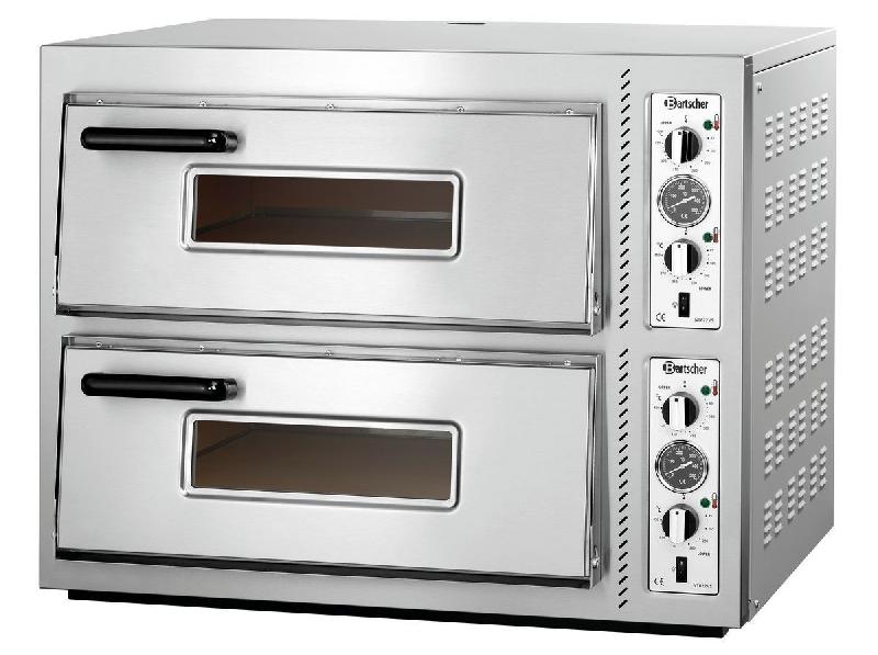 Four à pizzas NT 622VS - BARTSCHER - 2 enceintes avec voûte et sole réglables - Jusqu'à 450°C_0