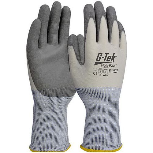 GANTS ANTICOUPURE ANTI-COUPURE CLASSE C AVEC MANCHETTE ENDUCTION PU - 9