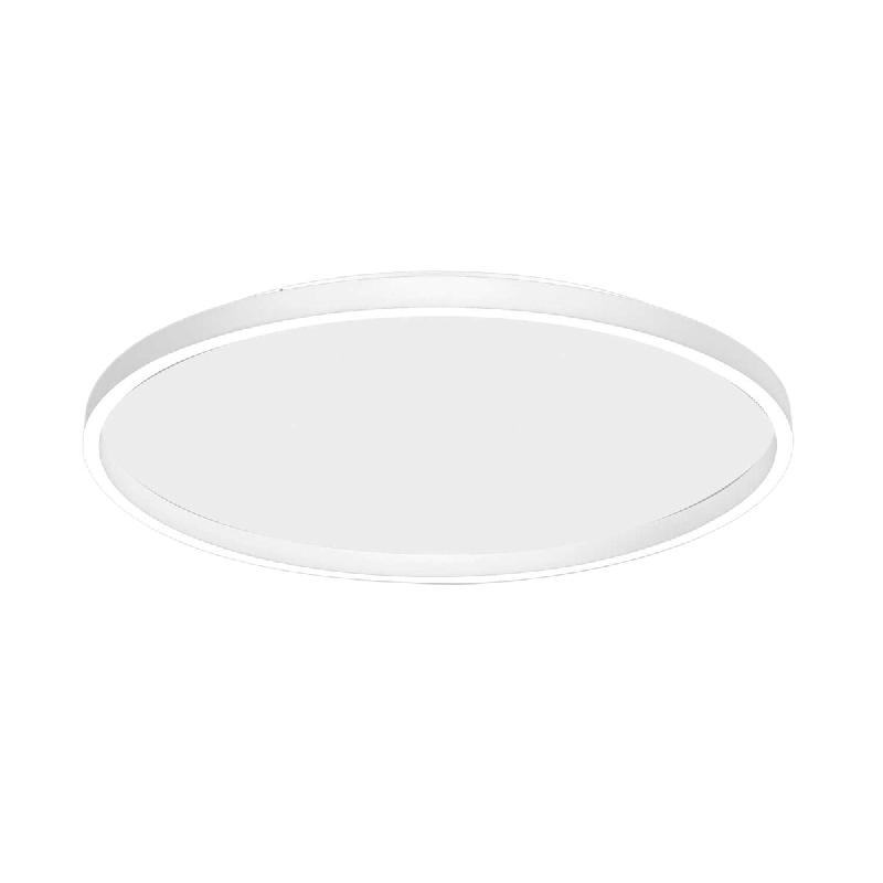 Gea Luce Plafonnier Aela P/G En Aluminium Blanc Satiné 60W+12W Led Intégrée Double Emission 3800Lm Dimmable Coupe De Phase - Gealuce - blanc AELA P_0