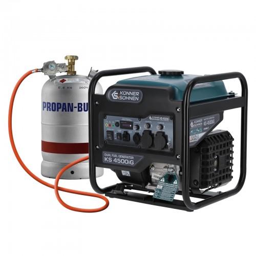 GROUPE ÉLECTROGÈNE INVERTER À ESSENCE/GAZ - 4,5 KW - 230V - KS 4500IG KONNER & SOHNEN