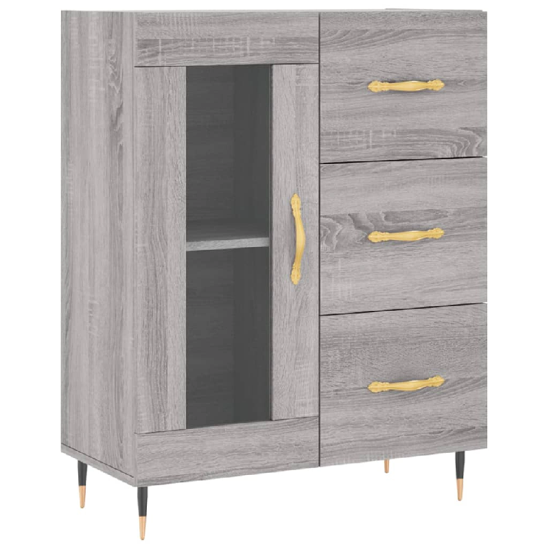 Helloshop26 - Buffet bahut commode armoire meuble de rangement organisateur cuisine salle de séjour salon sonoma 69,5 x 34 x 90 cm 02_0036453 - 30002_0