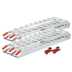 HELLOSHOP26 - Lot de 2 rampes de chargement 226 cm 680kg moto atv pliable alu rail d'accès 16_0001224 - 3000037131538_0