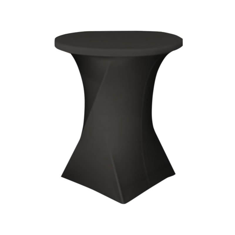Housse table ronde mange debout Ø80x110 - NOIR_0