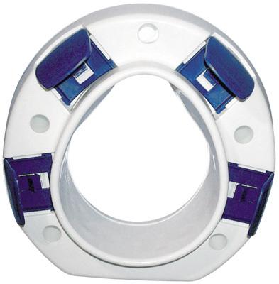 LA RÉHAUSSE WC CLIPPER III AVEC PATTES DE FIXATION ET COUVERCLE - MANUTAN COLLECTIVITÉS