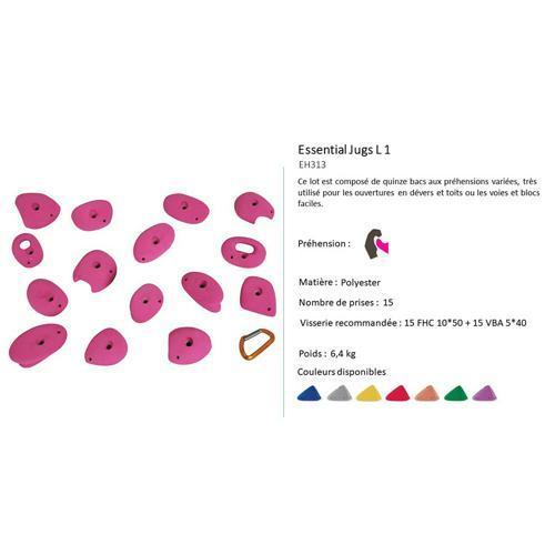 PRISES D'ESCALADE - DOUBLE JUGS L 1 - ENTRE-PRISES