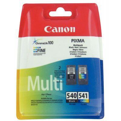 Lot de 2 cartouches d'encre Canon PG540 / CL541 - Noir et couleurs - Référence fabricant 5225B006_0