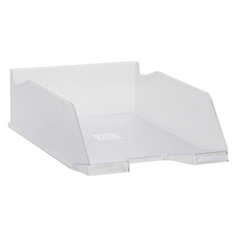LOT DE 4 - CORBEILLE À COURRIER MAXI FORMAT EXACOMPTA CRISTAL